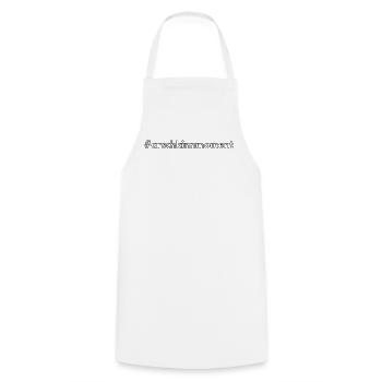 #arschkinnmoment - Design von Vany schreibt - Kochschürze - Weiß - Vorne - AI Model Male 185 dark (185cm)