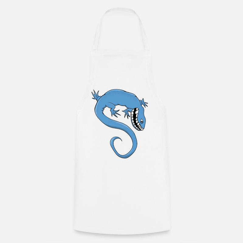 Créature bleue mythique et fantastique - Tablier de cuisine - blanc