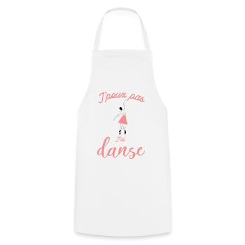 Jpeux pas J'ai Danse - Tablier de cuisine - blanc - Devant - AI Model Male 185 dark (185cm)