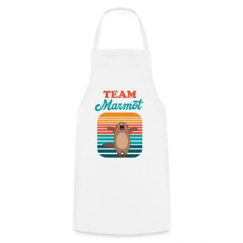 Marmot Équipe Rétro Soleil - Tablier de cuisine - blanc - Devant - AI Model Male 185 dark (185cm)