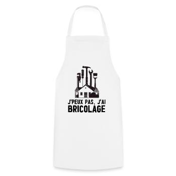 Maison Outils DIY bricolage bricoleur  - Tablier de cuisine - blanc - Devant - AI Model Male 185 dark (185cm)