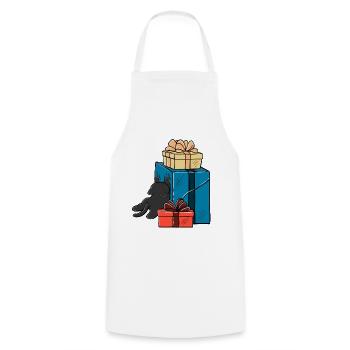 Gift chaos cat - Cooking Apron - white - Front - AI Model Male 185 dark (185cm)