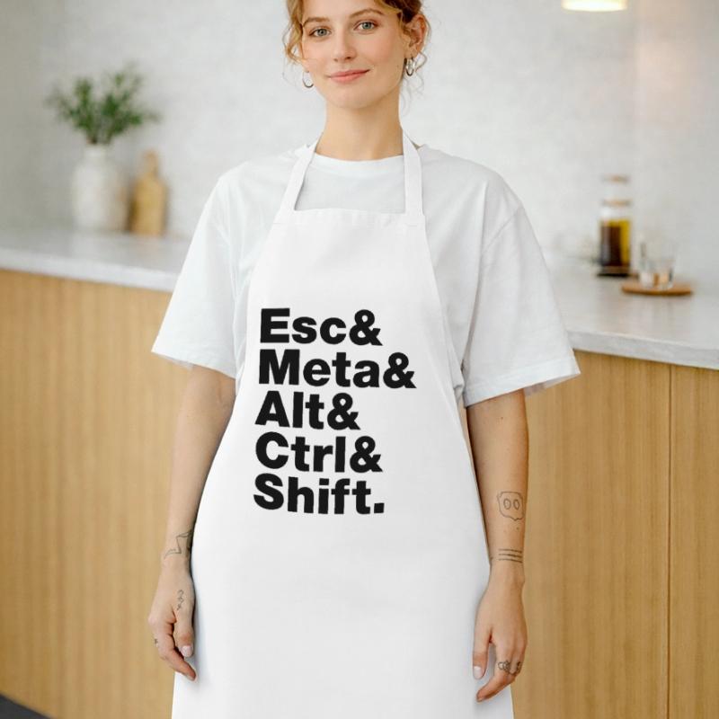 Esc & Meta & Alt & Ctrl & Shift Tablier de cuisine