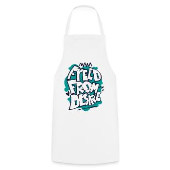 Feed From Desire Graffiti Tee - Cooking Apron - white - Front - AI Model Male 185 dark (185cm)