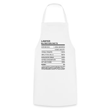 Lawyer Graduation Law Student Attorney Thank You - Cooking Apron - white - Front - AI Model Male 185 dark (185cm)