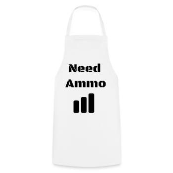 Need Ammo Load - Cooking Apron - white - Front - AI Model Male 185 dark (185cm)