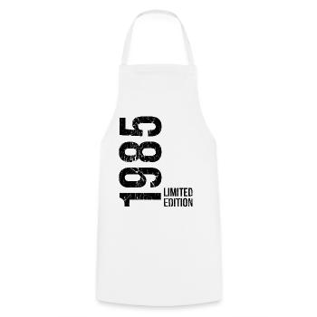 41st Birthday Man Woman 41 Years 1985 Birthday - Cooking Apron - white - Front - AI Model Male 185 dark (185cm)