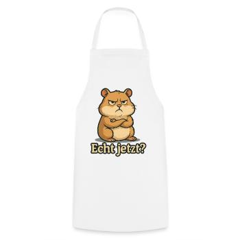 Really now hamsters - Cooking Apron - white - Front - AI Model Male 185 dark (185cm)