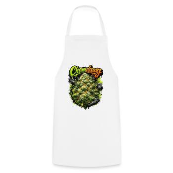 Estampe graphique Chemdawg - Tablier de cuisine - blanc - Devant - AI Model Male 185 dark (185cm)