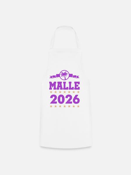 Malle 2026 Logo - Kochschürze - Weiß