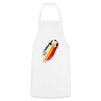 Fußball Belgien Trikolore Drag - Kochschürze - Weiß - Vorne - AI Model Male 185 dark (185cm)