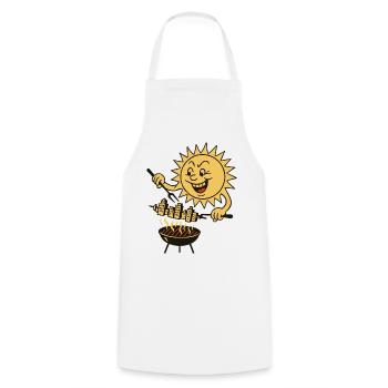 Sun Griller City Heat Wave - Cooking Apron - white - Front - AI Model Male 185 dark (185cm)