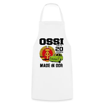 Geburtstag DDR Ossi Ost Produkt 20 Jahre - Kochschürze - Weiß - Vorne - AI Model Male 185 dark (185cm)