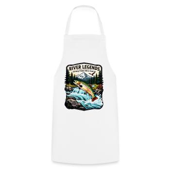 River Legends Sunrise Giants - Cooking Apron - white - Front - AI Model Male 185 dark (185cm)