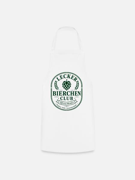 Bierliebhaber BIER-BIERCHEN saufen Urlaubsreise - Kochschürze - Weiß