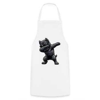 Dabping Cane Corso dans le style comique - Tablier de cuisine - blanc - Devant - AI Model Male 185 dark (185cm)