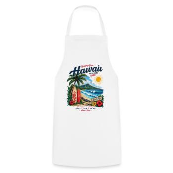 Hawaii Surf & Sunshine Vintage Tee - Kochschürze - Weiß - Vorne - AI Model Male 185 dark (185cm)