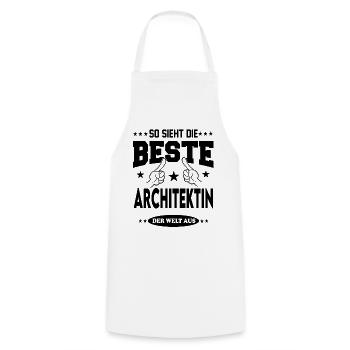 Architektin Die Beste Berufswahl Shirt Sterne - Kochschürze - Weiß - Vorne - AI Model Male 185 dark (185cm)