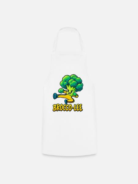 Brokkoli - Kochschürze - Weiß