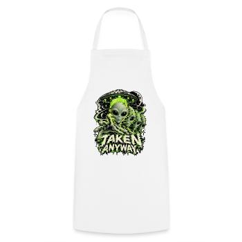 Außerirdische Neon-Invasion - Kochschürze - Weiß - Vorne - AI Model Male 185 dark (185cm)