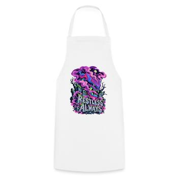 Neon Drache Graffiti Restless Always - Kochschürze - Weiß - Vorne - AI Model Male 185 dark (185cm)