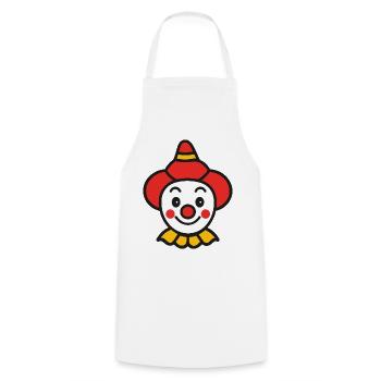 Halloween Clown Gesicht Bunt - Kochschürze - Weiß - Vorne - AI Model Male 185 dark (185cm)