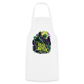 Totstunden Besser Neon Zombie - Kochschürze - Weiß - Vorne - AI Model Male 185 dark (185cm)
