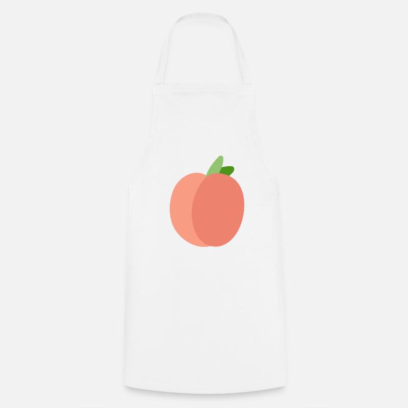 Peach - Kochschürze - Weiß