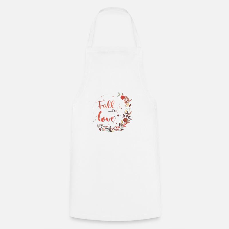 automne - Tablier de cuisine - blanc