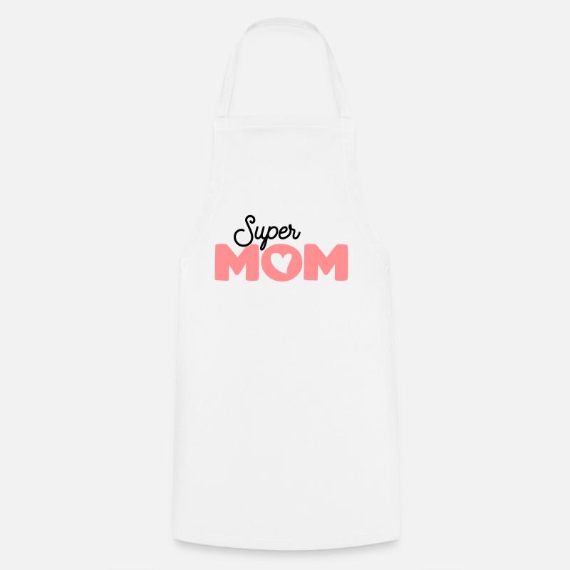 Super Mama. - Kochschürze - Weiß