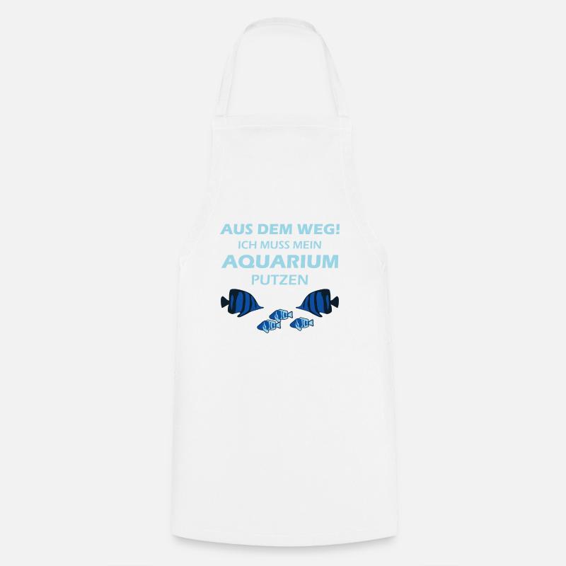 Aquarium Aquarianer - Kochschürze - Weiß