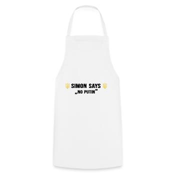 ukraine slava ukraini zelenskyi ukrainian noputin - Cooking Apron - white - Front - AI Model Male 185 dark (185cm)