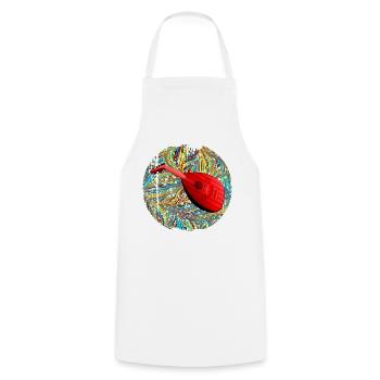 mandoline e 201 - Tablier de cuisine - blanc - Devant - AI Model Male 185 dark (185cm)