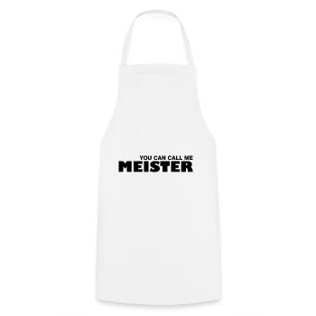 Meister Zimmermann Geschenk Handwerker Werkzeug - Kochschürze - Weiß - Vorne - AI Model Male 185 dark (185cm)