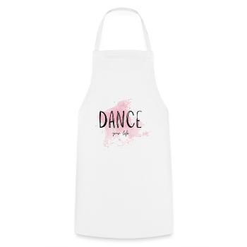 Dance your life Dancer Dancer Dancing Dance Saying - Cooking Apron - white - Front - AI Model Male 185 dark (185cm)