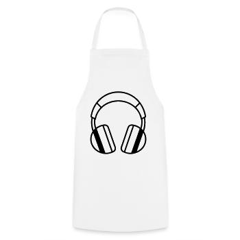 Gaming-Headset - Kochschürze - Weiß - Vorne - AI Model Male 185 dark (185cm)