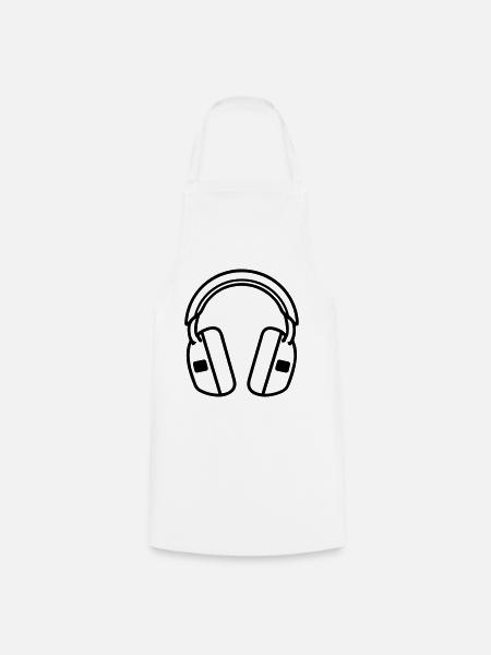 Gaming-Headset - Kochschürze - Weiß