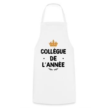 Message Drôle Départ Collègue Tu te Casses ! - Tablier de cuisine - blanc - Devant - AI Model Male 185 dark (185cm)