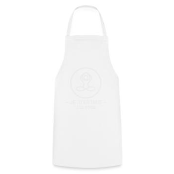 yoga - Tablier de cuisine - blanc - Devant - AI Model Male 185 dark (185cm)
