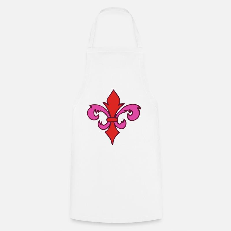 Fleur de Lys - Tablier de cuisine - blanc