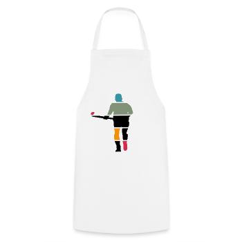 Joueur de hockey hockey entraîneur de hockey sur gazon - Tablier de cuisine - blanc - Devant - AI Model Male 185 dark (185cm)