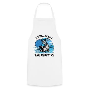 Aquarium Aquarists Fish Ornamental fish Aquaristics - Cooking Apron - white - Front - AI Model Male 185 dark (185cm)