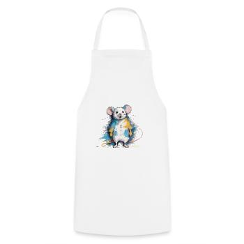 Mouse - Cooking Apron - white - Front - AI Model Male 185 dark (185cm)