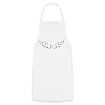 Ailes angéliques - Tablier de cuisine - blanc - Devant - AI Model Male 185 dark (185cm)