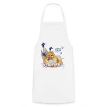 Zwergspitz - Pomeranian Shirts und Accessoires - Kochschürze - Weiß - Vorne - AI Model Male 185 dark (185cm)