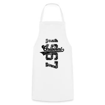 59TH BIRTHDAY ORIGINAL 1967 - Cooking Apron - white - Front - AI Model Male 185 dark (185cm)