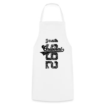 34TH BIRTHDAY ORIGINAL 1992 - Cooking Apron - white - Front - AI Model Male 185 dark (185cm)