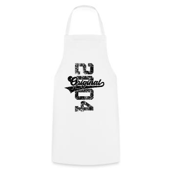 22ND BIRTHDAY ORIGINAL 2004 - Cooking Apron - white - Front - AI Model Male 185 dark (185cm)