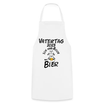 Vatertag 2023 - Kochschürze - Weiß - Vorne - AI Model Male 185 dark (185cm)