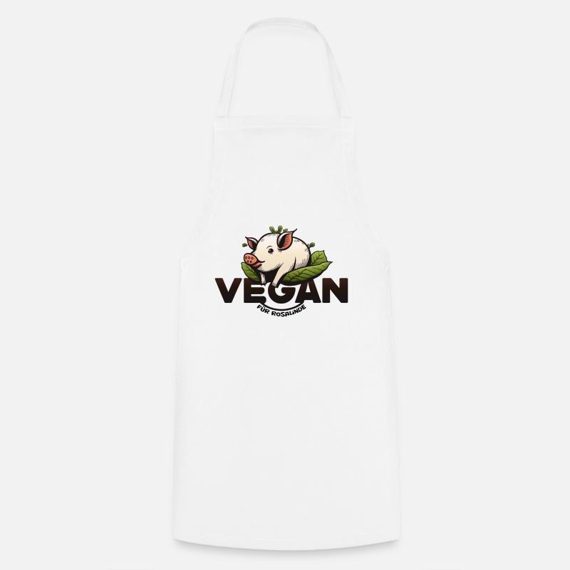 Vegan for Rosalind Logo - Cooking Apron - white